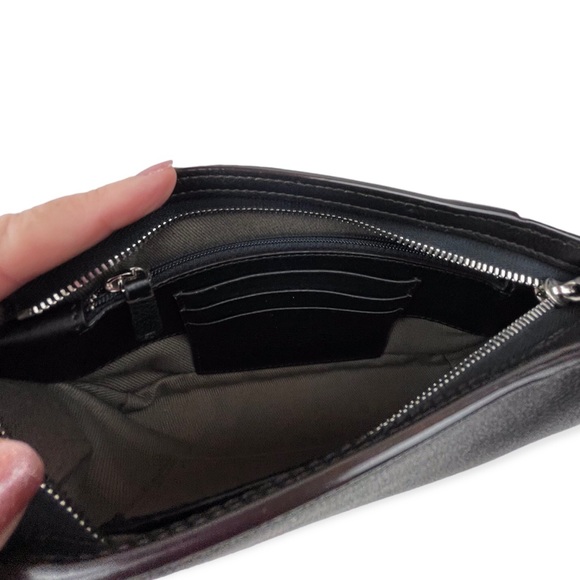 CARTIER Clutch Onyx Taurillon Leather C De Cartier Bag Palladium Hardware - Picture 9 of 15